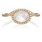 Monique Pean Mineraux Women's White Diamond & Yellow Gold Ring