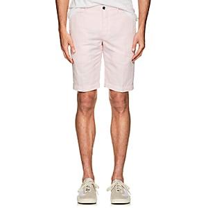 Pt01 Men's Linen-cotton Bermuda Shorts-pink