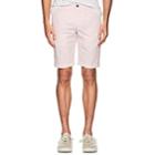 Pt01 Men's Linen-cotton Bermuda Shorts-pink