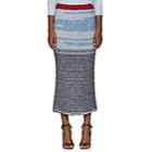 Calvin Klein 205w39nyc Women's Marled Wool Pencil Skirt-blue