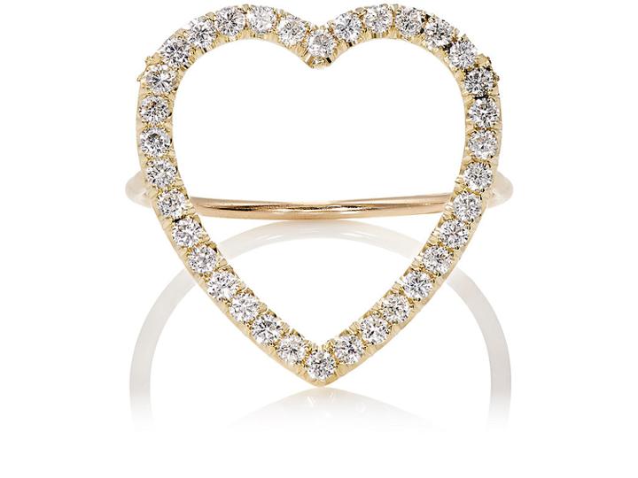 Jennifer Meyer Women's Large Open Heart Ring