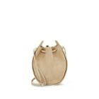 The Row Women's Suede Drawstring Pouch - Beige, Tan