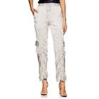 Manning Cartell Women's Off Duty Ruched Tech-satin Cargo Pants-silver