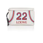 Loewe Women's T Leather Pouch-white