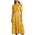 Ulla Johnson Women's Corrine Floral Silk Dress - Yellow