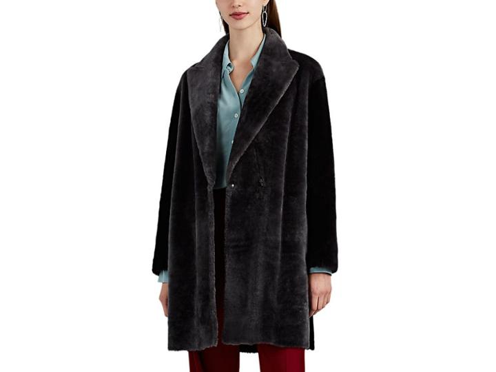 Boon The Shop Women's Reversible Shearling & Suede Patchwork Coat