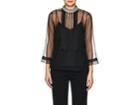 Marc Jacobs Women's Embellished-collar Organza Blouse