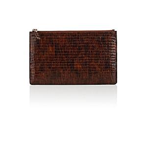 Barneys New York Large Zip Pouch-brown