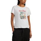 Re/done Women's The Classic Aloha Cotton T-shirt - White