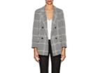 L'agence Women's Taryn Houndstooth-plaid Silk Double-breasted Blazer