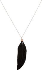 Feathered Soul Women's Carved Feather Pendant Necklace