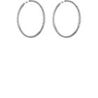Area Women's Oversized Hoop Earrings-silver