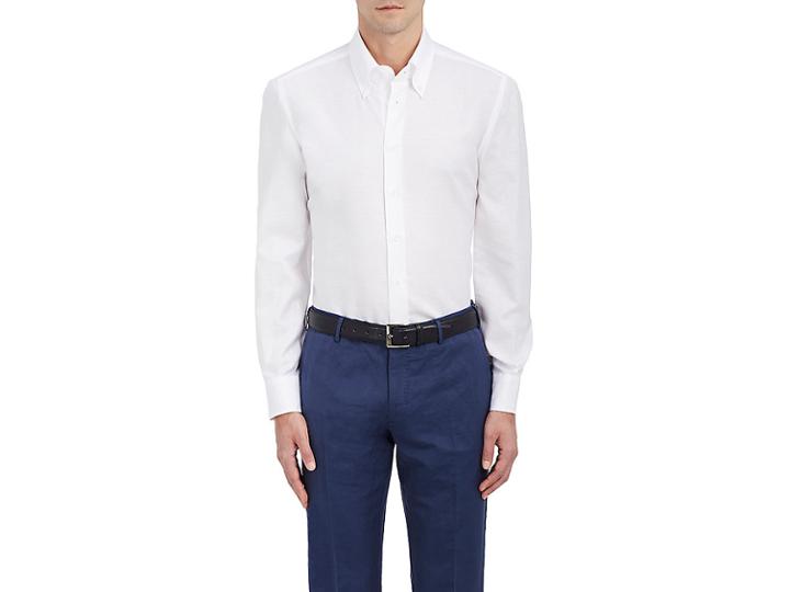 Cifonelli Men's Cotton-linen Shirt