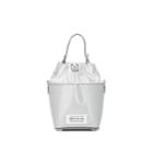 Maison Margiela Women's Little Patent Leather Bucket Bag - Silver