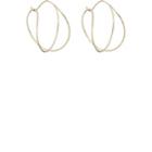 Hirotaka Women's Yellow Gold Wire Hoop Earrings - Gold