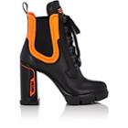 Prada Women's Leather & Neoprene Platform Ankle Boots-black