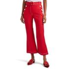 Vivetta Women's Sava Cotton Crop Flared Pants - Red