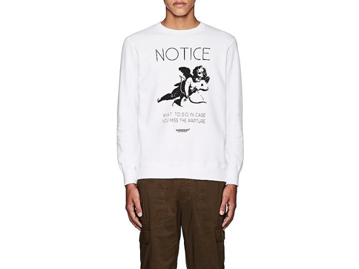 Undercover Men's Notice Angel-print Cotton Sweatshirt