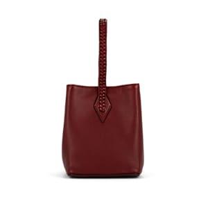 Mtier London Women's Perriand Mini Leather Bucket Bag - Dark Red