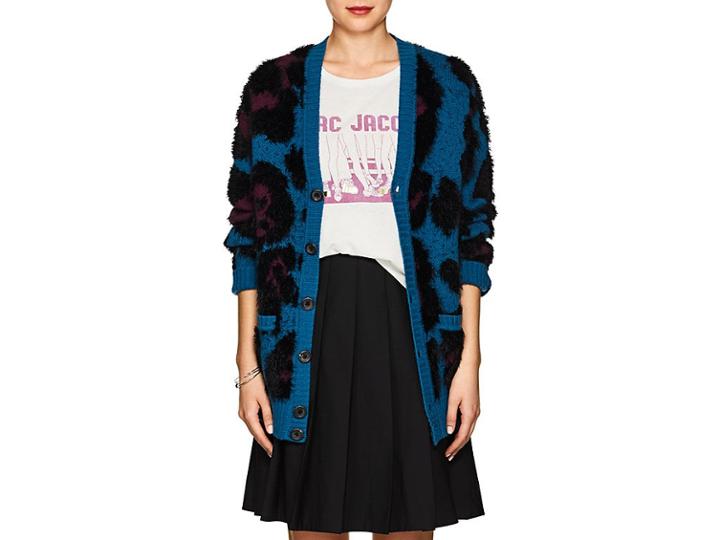 Marc Jacobs Women's Leopard Wool-blend Cardigan