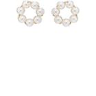 Beck Jewels Women's Le Margherite Earrings-pearl