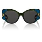 Prada Women's Cat-eye Sunglasses-green