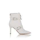 Gianvito Rossi Women's Leather Buckle Ankle Boots-white