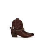 Fiveseventyfive Women's Western Leather Ankle Boots - Brown
