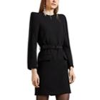 Givenchy Women's Crepe Belted Shift Dress - Black