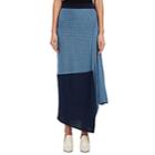 J.w.anderson Women's Patchwork Linen Skirt-cornflower Blue