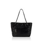 Saint Laurent Women's Niki Large Leather Shopping Bag - Black