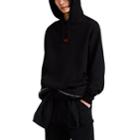424 Men's Embroidered Cotton Terry Hoodie - Black