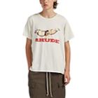 Rhude Men's Eagle-print Cotton Oversized T-shirt - White