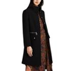 Chlo Women's Zip-detailed Wool Coat - Black