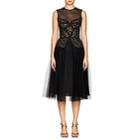Sophia Kah Women's Lace & Tulle Cocktail Dress-black
