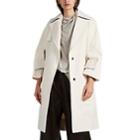Narciso Rodriguez Women's Cutout-detailed Cotton Twill Trench Coat - Natural