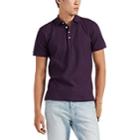 Barneys New York Men's Cotton Piqu Polo Shirt - Purple