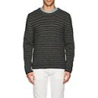 Massimo Alba Men's Striped Alpaca-blend Crewneck Sweater-gray