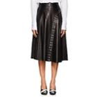 Derek Lam Women's Grommet-embellished Leather Skirt-black