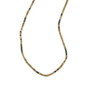 M. Cohen Men's Afghan-glass Beaded Necklace - Gold