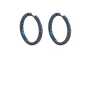 Dauphin Women's Collection Ii Hoop Earrings-blue