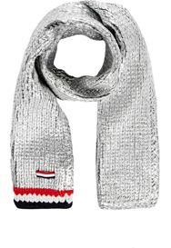 Moncler Gamme Bleu Tipped Chunky Cashmere Scarf-silver