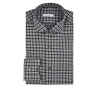 Boglioli Men's Checked Cotton Dress Shirt - Charcoal