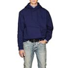 Martine Rose Men's Logo-embroidered Cotton Twisted Hoodie-navy