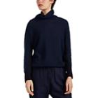 Pas De Calais Women's Wool-blend Boucl Turtleneck Sweater - Navy