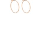 Carbon & Hyde Women's Rose Gold Hollow Hoop Earrings