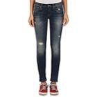 R13 Women's Kate Skinny Distressed Jeans-md. Blue