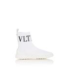 Valentino Garavani Women's Stretch-knit Sneakers-white