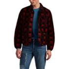 Rrl Men's Finley Checked Sherpa Jacket - Red
