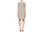 Prada Women's Geometric-print Silk Crepe Shift Dress